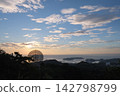 Antenna and sunset 142798799
