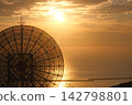 Antenna and sunset 142798801