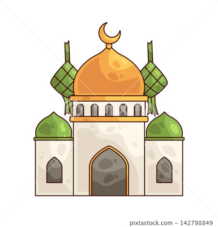 Illustration of Mosque Illustration of Mosque 142798849