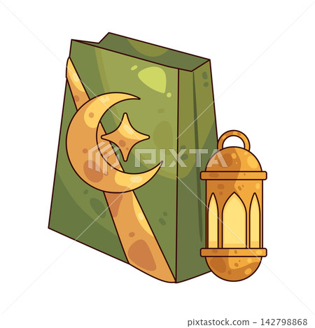 Illustration of Eid Gift Illustration of Eid Gift 142798868