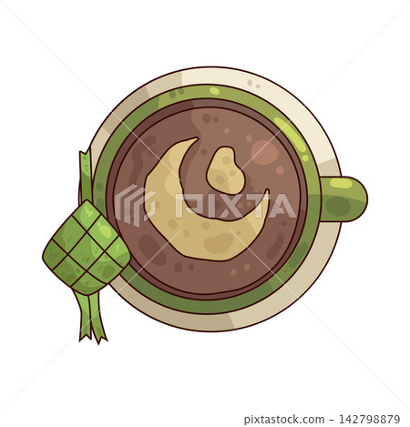 Illustration of Eid Coffee Illustration of Eid Coffee 142798879