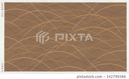 Stylish Japanese paper with a modern twist, featuring traditional Japanese "Musashino" patterns depicted in a woodblock print style. Stylish Japanese paper with a modern twist, featuring traditional Japanese "Musashino" patterns depicted in a woodblock print style. 142799366