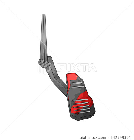 Illustration of Car Accelerator Pedal Illustration of Car Accelerator Pedal 142799395