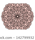 vector mandala for coloring book 142799932