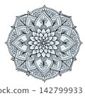 vector mandala for coloring book 142799933