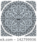 vector mandala for coloring book 142799936