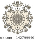 vector mandala for coloring book 142799940