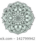 vector mandala for coloring book 142799942