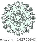 vector mandala for coloring book 142799943