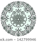 vector mandala for coloring book 142799946