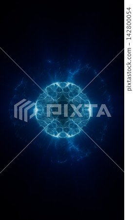 Glowing blue plasma sphere radiates electric energy against a dark background, creating a futuristic visualization of power, fusion, and technology. Glowing blue plasma sphere radiates electric energy against a dark background, creating a futuristic visualization of power, fusion, and technology. 142800054