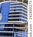 Contemporary Glass Architecture with Curved Balconies and Walkways 142800275