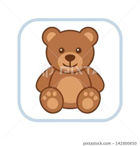 Adorable cartoon vector illustration of a friendly brown bear cub, ideal for kids books and playful educational themes. Adorable cartoon vector illustration of a friendly brown bear cub, ideal for kids books and playful educational themes. 142800650