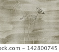 Autumn Plaid Watercolor Background With Hand Painted Lines 142800745