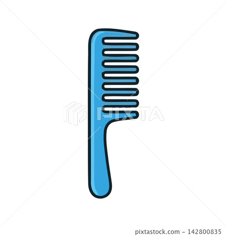 Modern minimal line art representation of a simple hair brush, perfect for beauty or haircare topics. Modern minimal line art representation of a simple hair brush, perfect for beauty or haircare topics. 142800835