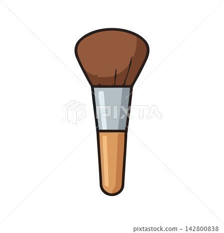 Vector illustration of a clean, professional paintbrush tool perfect for art or design projects. 142800838
