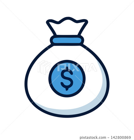 Simple vector cartoon icon representing savings, finance, wealth accumulation, or investment goals. Simple vector cartoon icon representing savings, finance, wealth accumulation, or investment goals. 142800869