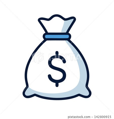 A modern vector drawing representing financial wealth, savings, investment, and currency concepts. A modern vector drawing representing financial wealth, savings, investment, and currency concepts. 142800915