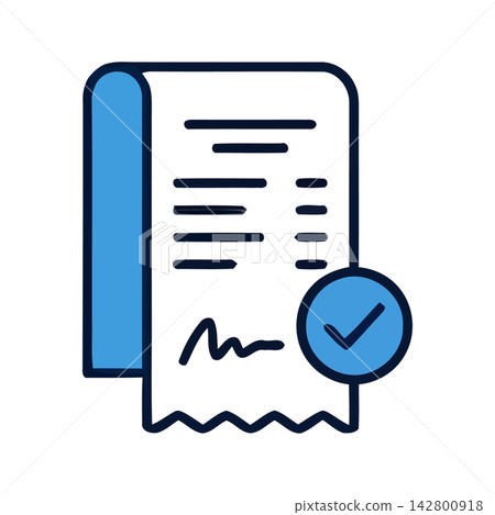 Clean, stylized icon of a checklist document perfect for business reports, planning, and task management. Clean, stylized icon of a checklist document perfect for business reports, planning, and task management. 142800918
