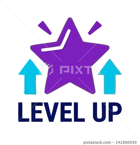 Minimalist vector illustration of a glowing star badge, representing achievement, success, or level up status. Minimalist vector illustration of a glowing star badge, representing achievement, success, or level up status. 142800930