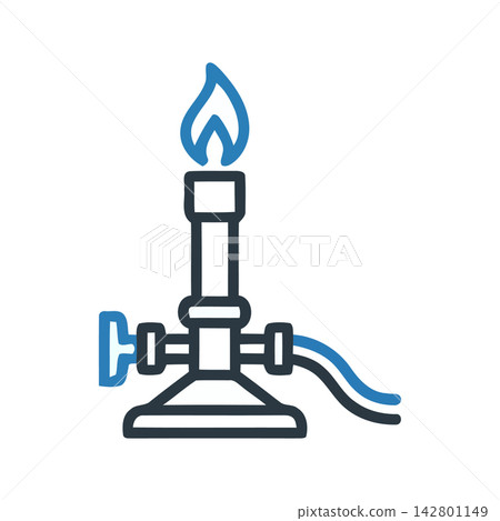 Minimalist vector icon of a stylized flame perfect for UI design, heat warnings, or energy symbols. Minimalist vector icon of a stylized flame perfect for UI design, heat warnings, or energy symbols. 142801149
