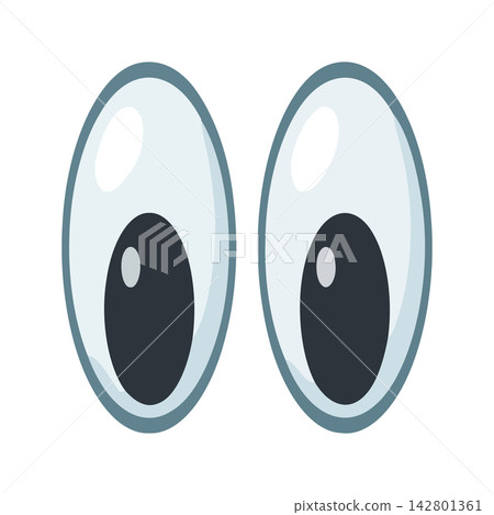 Cute and modern illustration of a pair of stylized eyes, perfect for web design, comics, or branding assets. Cute and modern illustration of a pair of stylized eyes, perfect for web design, comics, or branding assets. 142801361
