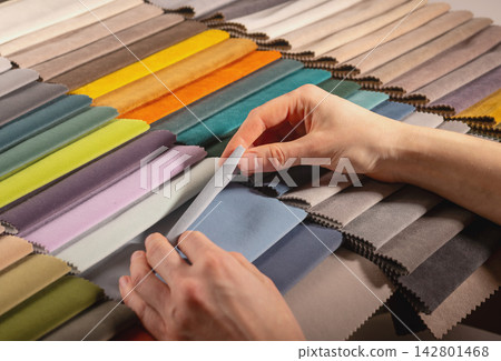 Fabric color selection 142801468