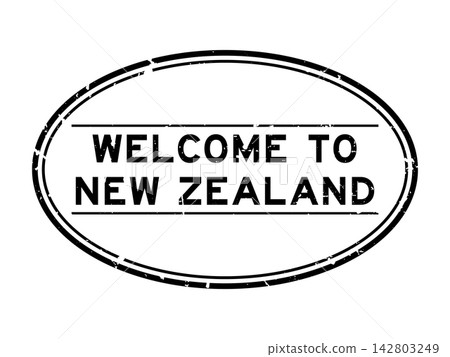 Grunge black welcome to new zealand word oval rubber seal stamp on white background Grunge black welcome to new zealand word oval rubber seal stamp on white background 142803249