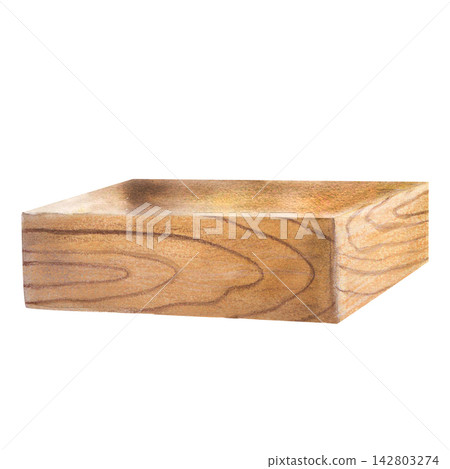 Rectangular wooden box hand drawn Isolated watercolor Illustration. Natural crate element for rustic packaging, wood working branding, eco product styling, interior decor, and natural craft design Rectangular wooden box hand drawn Isolated watercolor Illustration. Natural crate element for rustic packaging, wood working branding, eco product styling, interior decor, and natural craft design 142803274
