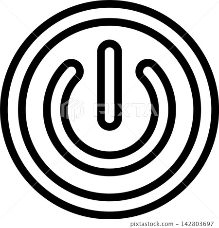 Power Button Modern and Creative Icon 142803697