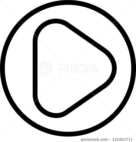 Play Button Modern and Creative Icon Play Button Modern and Creative Icon 142803711
