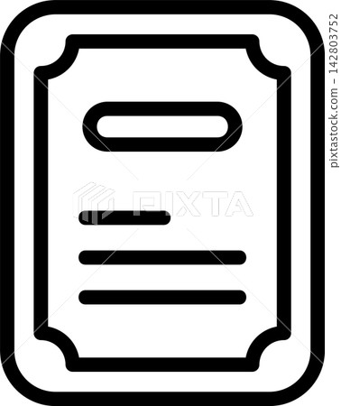 Certificate Modern and Creative Icon 142803752