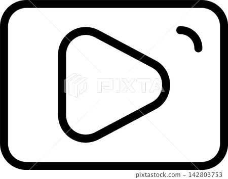 Play Button Modern and Creative Icon 142803753