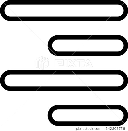 Horizontal Right Align Modern and Creative Icon Horizontal Right Align Modern and Creative Icon 142803756