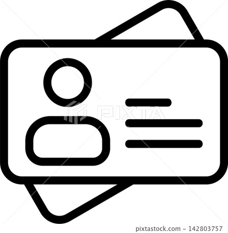 ID Card Modern and Creative Icon 142803757