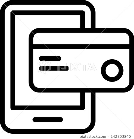 Mobile Wallet Modern and Creative Icon Mobile Wallet Modern and Creative Icon 142803840