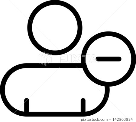 Remove Contact Modern and Creative Icon Remove Contact Modern and Creative Icon 142803854