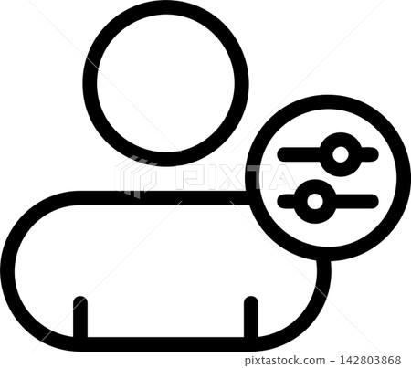 Contact Setting Modern and Creative Icon 142803868