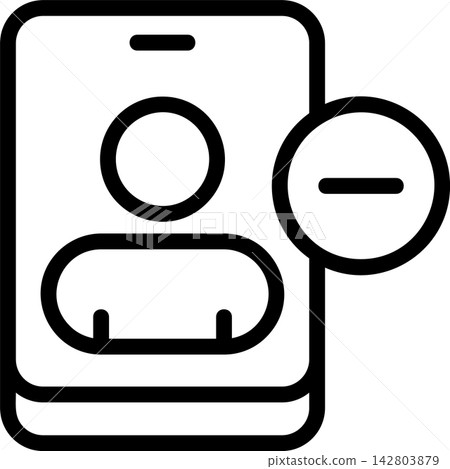 Remove Contact Modern and Creative Icon Remove Contact Modern and Creative Icon 142803879