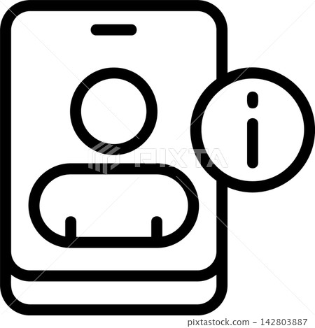 Contact Info Modern and Creative Icon 142803887