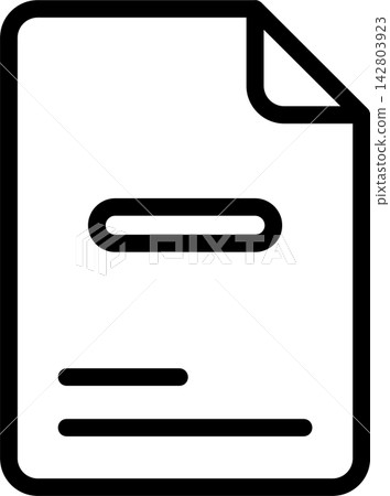 Remove Document Modern and Creative Icon Remove Document Modern and Creative Icon 142803923