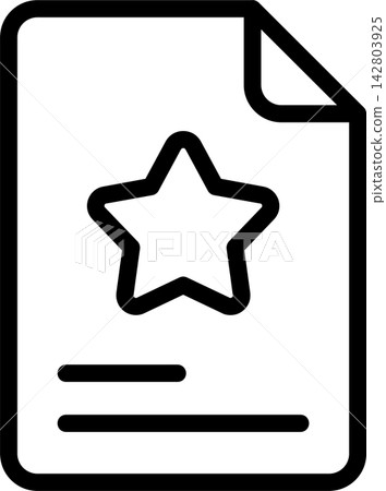Favorite Document Modern and Creative Icon Favorite Document Modern and Creative Icon 142803925