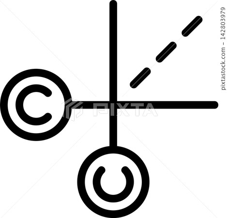 Cut Modern and Creative Icon Cut Modern and Creative Icon 142803979