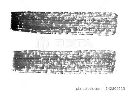 Grunge black water color texture stripe brush on white background Grunge black water color texture stripe brush on white background 142804213