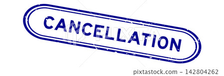 Grunge blue cancellation word rubber seal stamp on white background Grunge blue cancellation word rubber seal stamp on white background 142804262