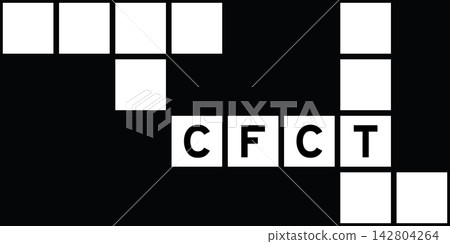 Alphabet letter in word CFCT (Abbreviation of Cash Flow Cycle Time) on crossword puzzle background Alphabet letter in word CFCT (Abbreviation of Cash Flow Cycle Time) on crossword puzzle background 142804264