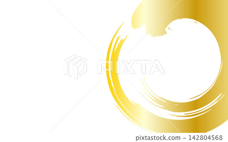 A simple background with a golden circle drawn with a brush. A simple background with a golden circle drawn with a brush. 142804568