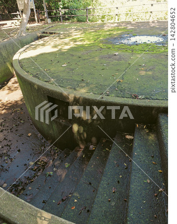猿島神秘而歷史悠久的砲台遺址，如今已長滿青苔。 142804652