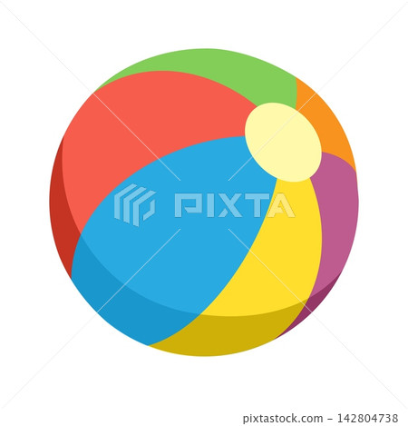 Colorful beach ball Colorful beach ball 142804738