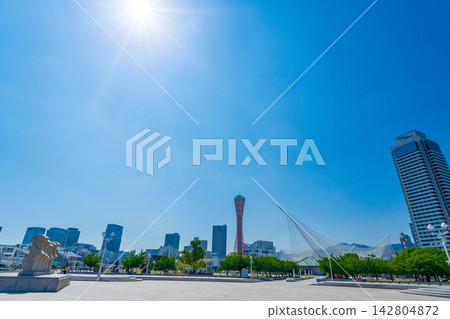 Kobe City: Meriken Park and Kobe Port Tower Kobe City: Meriken Park and Kobe Port Tower 142804872